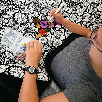 Fun Coloring Blanket - Free Markers