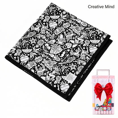 Fun Coloring Blanket - Free Markers