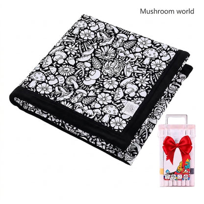 Fun Coloring Blanket - Free Markers